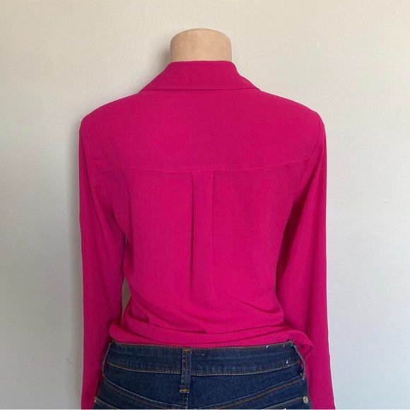 EUC Express Portofino Shirt in gorgeous fuchsia color, Size Small - Picture 2 of 5